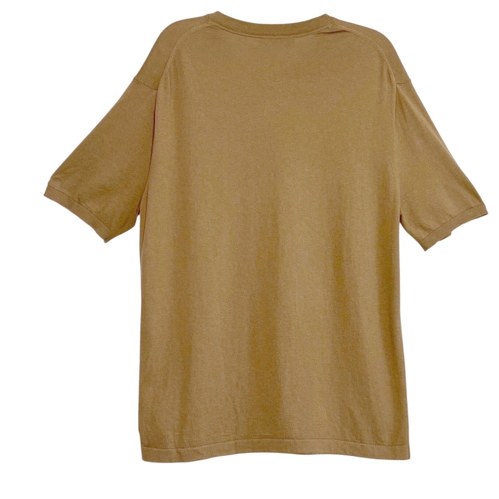 Paul James Mens XL 100% Cotton Short Sleeve Knit Crew Neck Sweater Top - Picture 2 of 7